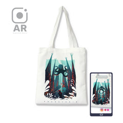 AR ANIMATION-CANVAS TOTE BAG-octopus