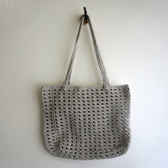 handmade Crochet bag-waffle bag