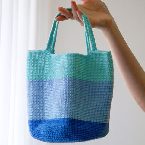 handmade Crochet handbag-bucket bag