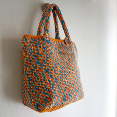 handmade Crochet bag-Candy Tote bag