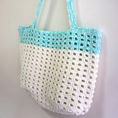 handmade Crochet bag-Ginger Waffle bag