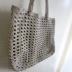 handmade Crochet bag-waffle bag