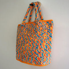 handmade Crochet bag-Candy Tote bag