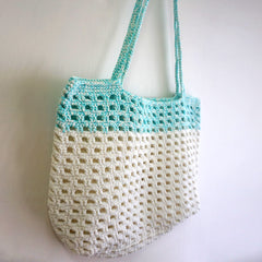 handmade Crochet bag-Ginger Waffle bag