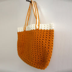 handmade Crochet bag-waffle bag