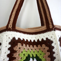 handmade Crochet bag-granny square handbag