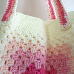 handmade Crochet bag-Pink cookie bag