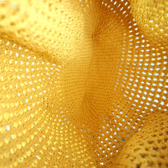 handmade Crochet bag-Yellow&Ginger Shoulder bag