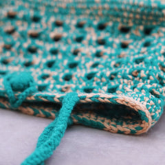 handmade Crochet handbag-waffle bag