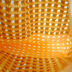 handmade Crochet bag-Ginger Waffle bag